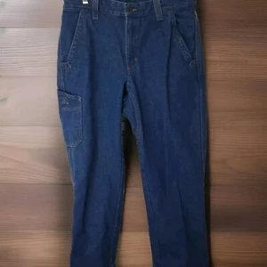 Pantalones de mezclilla de algodón azul vintage LL Bean para hombre carpintero ajuste natural 32 x 29 - Imagen 1 de 10