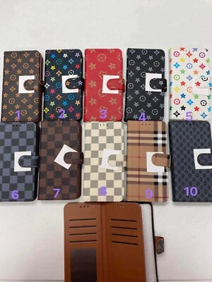 Leather Wallet Flip Case Cover for iPhone 15 Pro Max/Plus/14