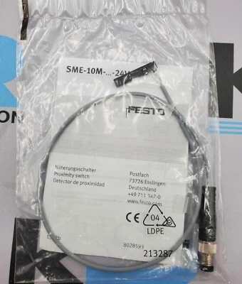 Sensor de proximidad Festo SME-10M-DS-24V-E-0.3-0-M8D 15-1/2" OAL Foto 1 de 3