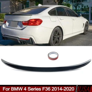 For BMW 4-Series F36 2014-2020 Gloss Black MP Style Rear Trunk Spoiler Wing Lip - Picture 1 of 13