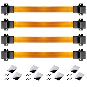 4x RJ45 Fensterdurchführung Flachkabel Netzwerkkabel Kabel Klebepads + Schrauben - Bild 1 von 6