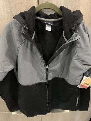 Reebok Womens Jacket Black and Gray Size M NWT - Image 1 of 4