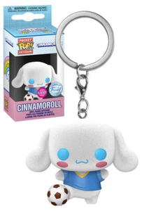 Funko Pocket POP! Keychain #82145 Cinnamoroll With Soccer Ball (Flocked) - New - Picture 1 of 3