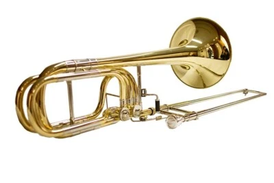 Trombón bajo O'Malley Pro Open Wrap válvula giratoria independiente en línea Bb/F/Gb/D Foto 1 de 4