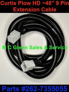CURTIS SNOW PLOW 48" 9 PIN CONTROLLER HD EXTENSION CABLE CORD BRAND NEW USA MADE