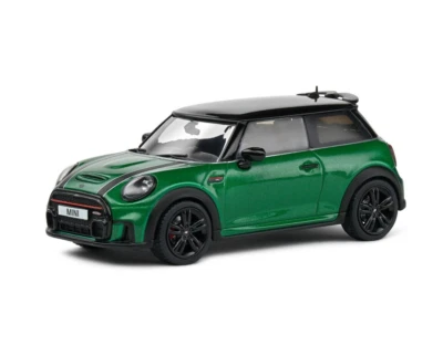 Mini Cooper (F56) Jcw 1/43 2023 Verde Racing Britannico - Solido S4315002 - Immagine 1 di 4