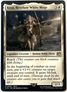 MTG Rosa, Resolute White Mage Final Fantasy 555 FFIV NM - Picture 1 of 6