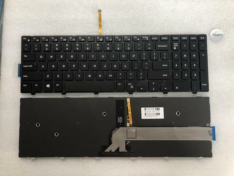 New for Dell Inspiron 15-3000 3552 3555 3565 3567 5559 5566 US Keyboard Backlit - image 1 of 1
