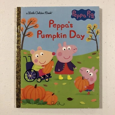 2022 A Little Golden Book Peppa Pig PEPPA'S PUMPKIN DAY (твердая обложка) - Изображение 1 из 4