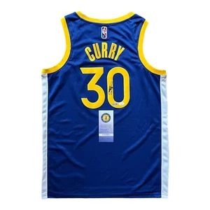 Stephen Curry Signed Warriors Nike 75th Finals MVP Jersey JSA USASM COA - Picture 1 of 12