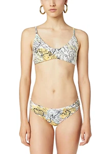 Derek Lam 10 Crosby Map print bikini set sz L top & S bottom in Adriatic Seas - Picture 1 of 4