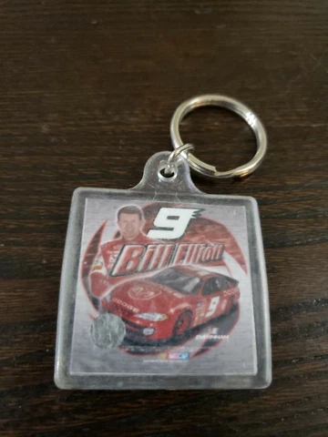 Bill Elliott #9 key chain plastic Nascar Cover