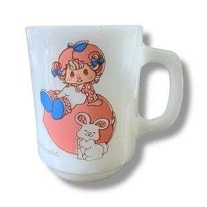 VTG Strawberry Shortcake Anchor Hocking Apricot Hopsalot Mug Cup Small Chip - Picture 1 of 10