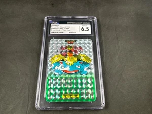 VENUSAUR 003 POKEMON BANDAI CARDDASS GREEN CARD PRISM HOLO CGC 6.5 - Picture 1 of 2