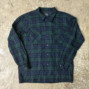Pendleton THE ORIGINAL BOARD Hemd 100% Schurwolle grün kariert Herren Large - Bild 1 von 8