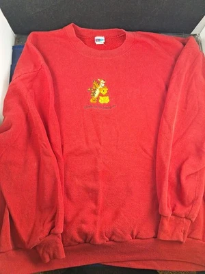 Sudadera Pullover De Colección Winnie The Pooh Bordada Pooh Tigger De Gran Tamaño *6FB Foto 1 de 4
