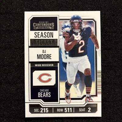 2023 Panini Contenders - Season Ticket D.J. Moore #18 - Image 1 of 2