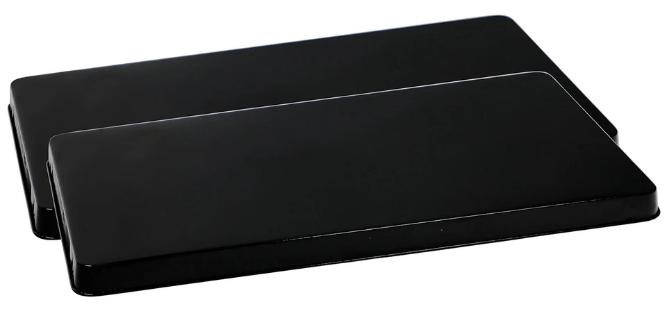 Juego de 2 cubiertas de cocina de hojalata duraderas Reston Lloyd negras para quemadores de estufa 11... Foto 1 de 4