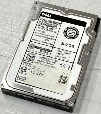 HGST Dell 300GB 15K RPM 12Gb/s SAS 2.5" HDD | 0B31723, HUC156030CSS204 - Image 1 of 4