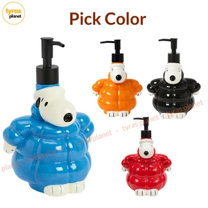 Peanuts Snoopy dispenser lozione sapone pompa puffer giacca cappotto vacanza scegli colore - Foto 1 di 27