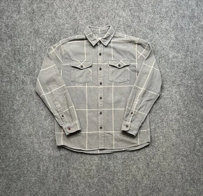 Camisa Katin Para Hombre Pequeña Franela Azul Aqua Manga Larga Bolsillo Abotonado Adulto Foto 1 de 4