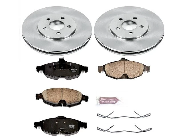 Kit de pastillas de freno delanteras y rotor para Chrysler Sebring 2001-2006 2002 2003 XN234SS Foto 1 de 1