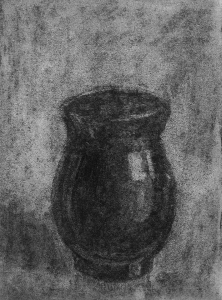 Carbón original sobre papel Dibujo de vida Obra Renacimiento Barroco Romanticismo Foto 1 de 1