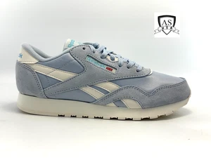 Reebok Women's CLASSIC NYLON Running shoes size 7.5 Light Blue 100033162 Sneaker - Picture 1 of 8