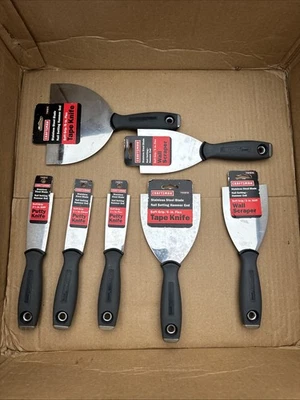 "Juego completo de cuchillos raspadores de cinta de masilla sexy Sears Craftsman EE. UU. 7 piezas 1,5""-6""" Foto 1 de 4