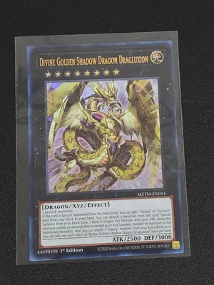 Divine Golden Shadow Dragon Dragluxion MZTM-EN014 Maze of the Master 1st Edition - Image 1 of 2