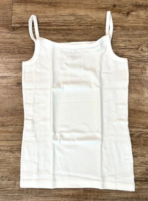 Camisola Hanna Andersson Niñas Talla 10/12 Blanca Algodón Orgánico Sin Mangas Foto 1 de 2
