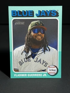 2024 Topps Heritage High Number Vladimir Guerrero Jr  #508 Aqua Border SP MATCH! - Picture 1 of 2