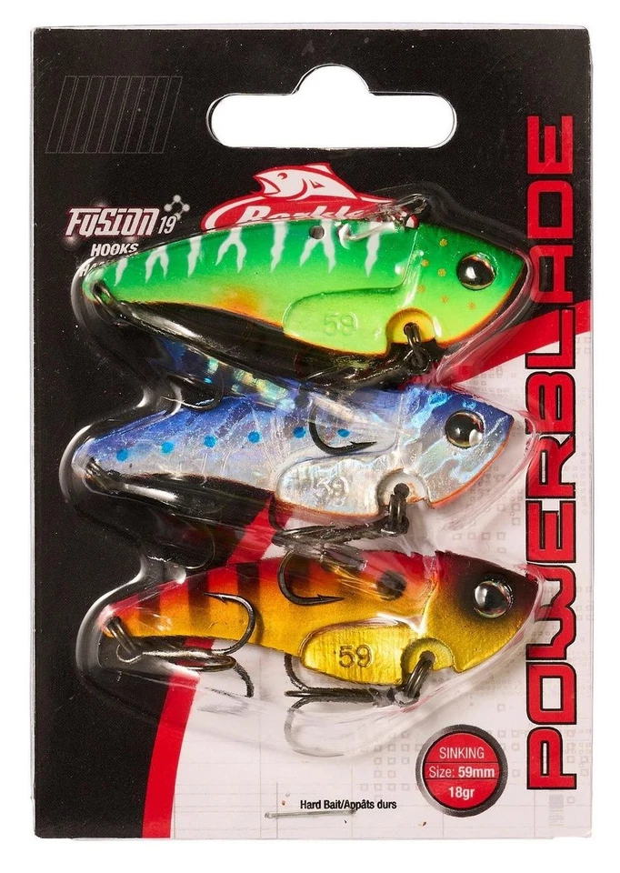 Berkley Power Blade 3-Pack 18g 59mm - 3 Spinnköder Set, Köderset, Kunstköderset - Bild 1 von 1