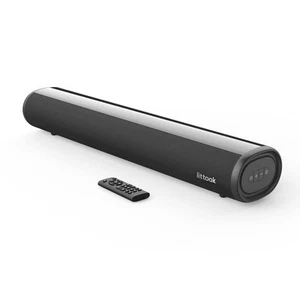 Pequeña Barra de Sonido para TV, Barra de Sonido con Bluetooth 5.0/HDMI/Óptica/USB/AUX/Coaxial... - Imagen 1 de 7