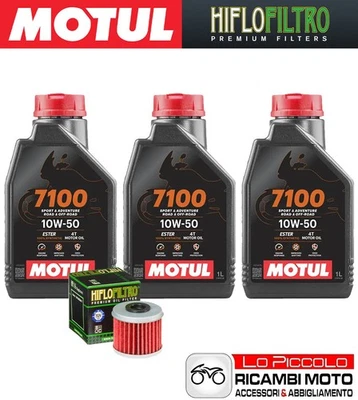 Kit Tagliando 3 OLIO [MOTUL] 7100 10w50 + FILTRO Husqvarna TE 310 2011 2012 Foto 1 de 4