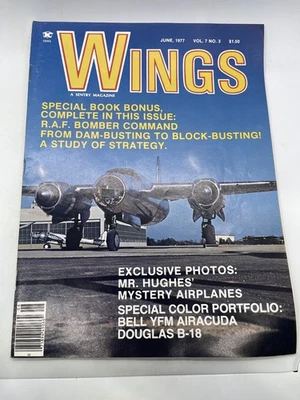 Wings Magazine June 1977 Vol 7 No 3 RAF Bomber Command Bell YFM Airacuda - Image 1 of 3