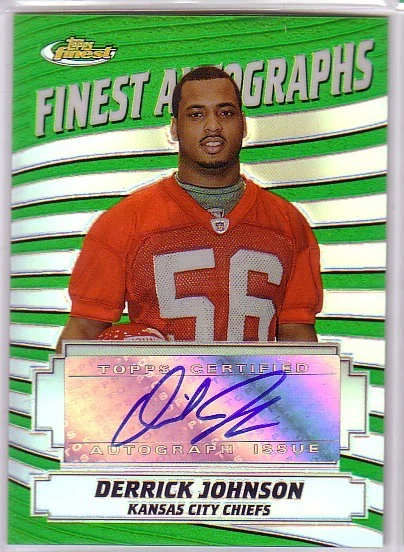 2005 Finest Autographs Refractor #FADJ Derrick Johnson - NM-MT - Image 1 of 1