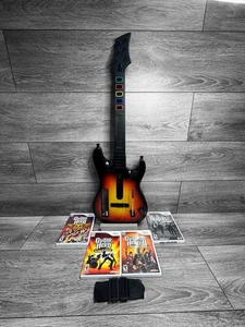 Guitar Hero World Tour Wireless Controller + Rock Band Bundle Lot Nintendo Wii - Picture 1 of 13