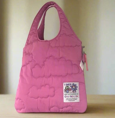 Bolso de hombro Coach Coachtopia Loop plano CO668 magenta acolchado rosa años 90 Foto 1 de 4