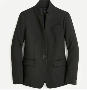 Blazer J.Crew Para Mujer Nuevo Con Etiqueta Regent Cuatro Estaciones Elastizado Negro Talla 10 - Imagen 1 de 10
