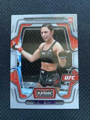 2023 Panini Chronicles UFC Playbook Purple /49 Cheyanne Vlismas 120 RC bw121 - Image 1 of 3