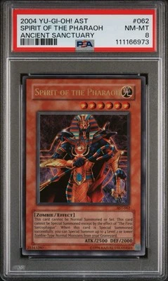 2004 Yu-Gi-Oh! Spirit Of The Pharaoh Ancient Sanctuary AST Unlimited Ultra PSA 8 - Image 1 of 2