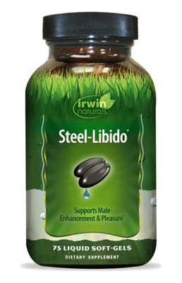 Irwin Naturals Steel Libido 75 cápsulas blandas líquidas mejora masculina y placer 3/26 Foto 1 de 4