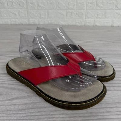 Sandalia Dr Martens De Colección Bella para Mujer Talla US 8 EU 39 Roja Sin Cordones Punta Abierta Cuero Foto 1 de 4