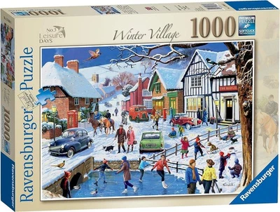 The Winter Village Puzzle 1000 Piece Jigsaw Puzzle NO.3 Leisure Days Puzzle - Image 1 of 4
