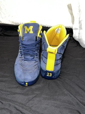 Michigan Team Emitido PSNY Jordan 12 Retro Talla 18. Foto 1 de 4