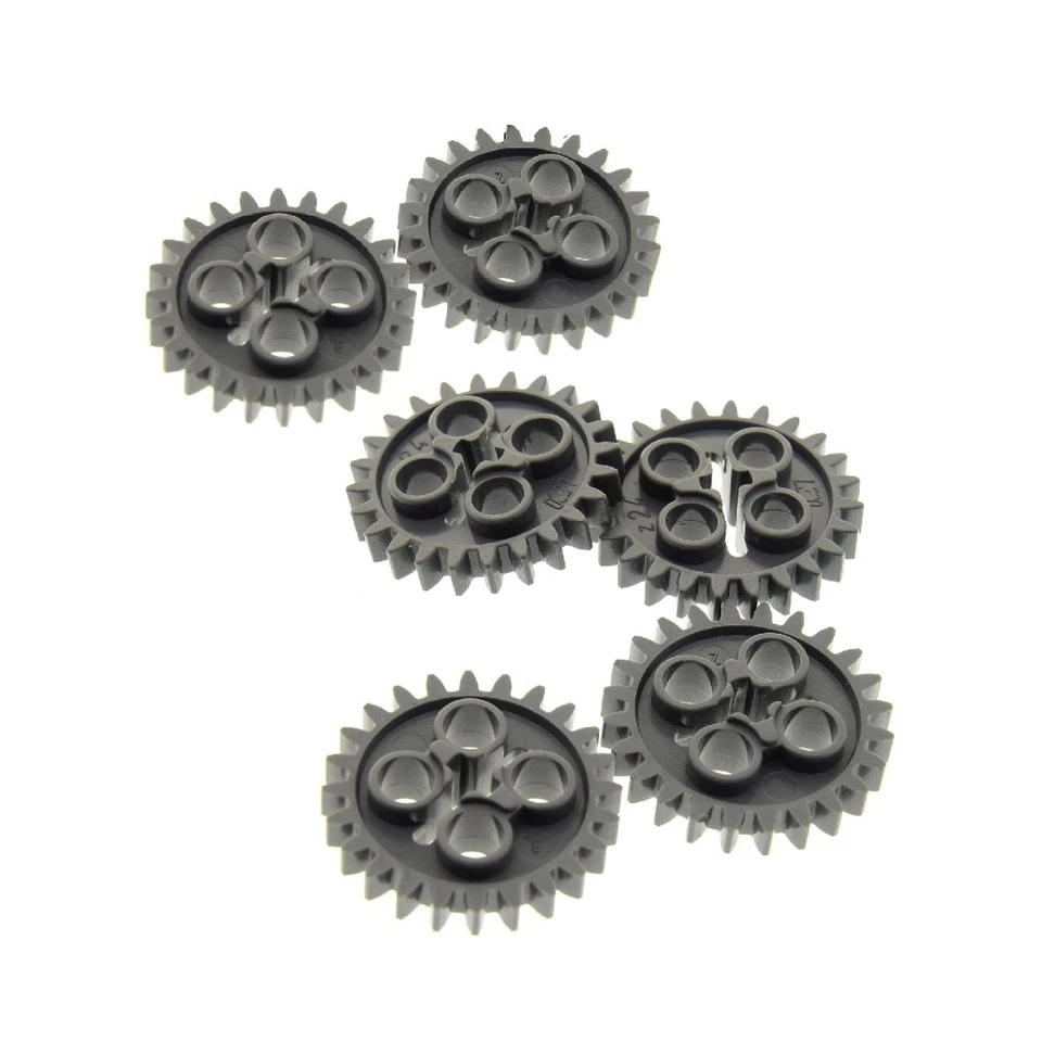 6 x Lego Technic Gear Z24 новый темно-серый 24 зуба колесо 4514558 24505 3648 - Изображение 1 из 1