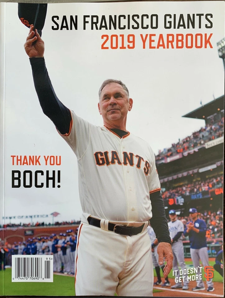 2019-2020 SAN FRANCISCO GIANTS YEARBOOK "THANK YOU BOCH" MLB BASEBALL PROGRAM - Image 1 of 1