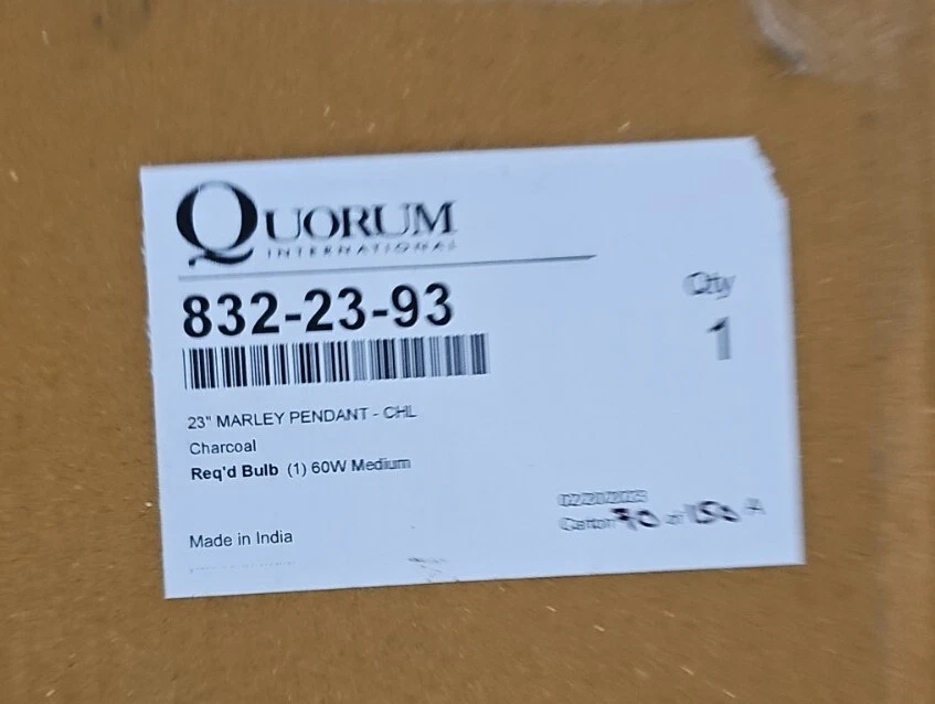 Quorum International 23" Wide Pendant Model:832-23-93 - Image 1 of 1