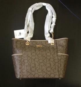 Calvin Klein Hayden Chain Tote Bag Saffiano Leder. - Bild 1 von 7